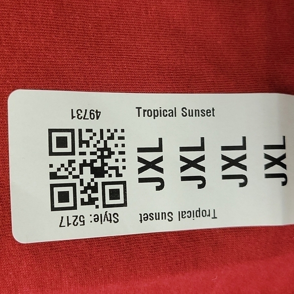 Tee Turtle red tropical sunset graphic t-shirt top XL - Picture 3 of 8